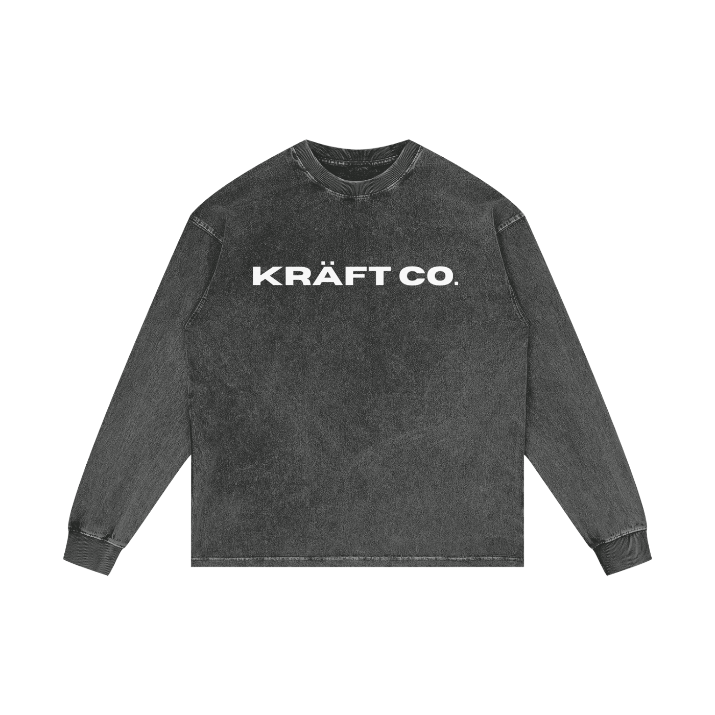 Acid Wash Oversize Long Sleeve T-Shirt