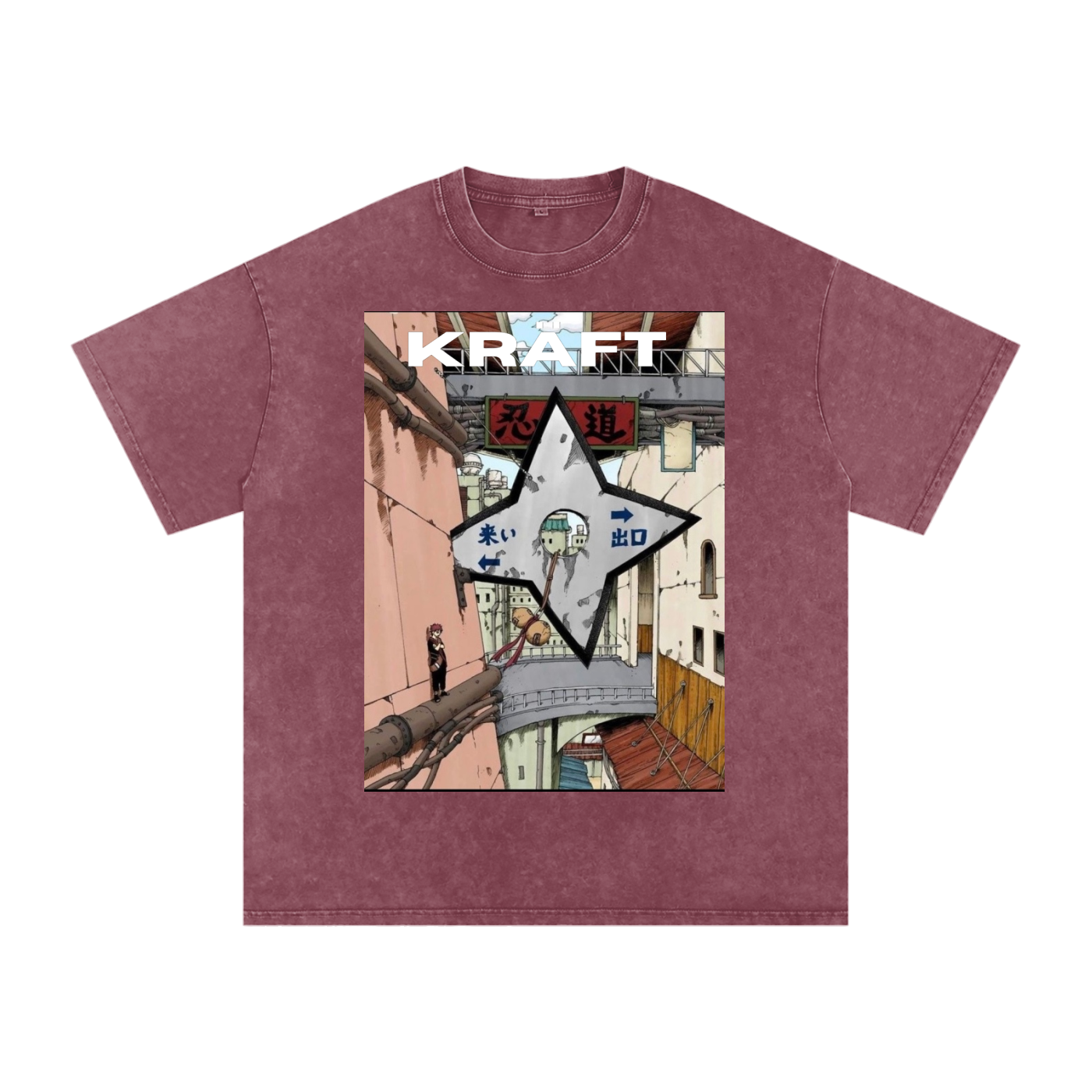 Snow Washed Oversized Cotton T-Shirt