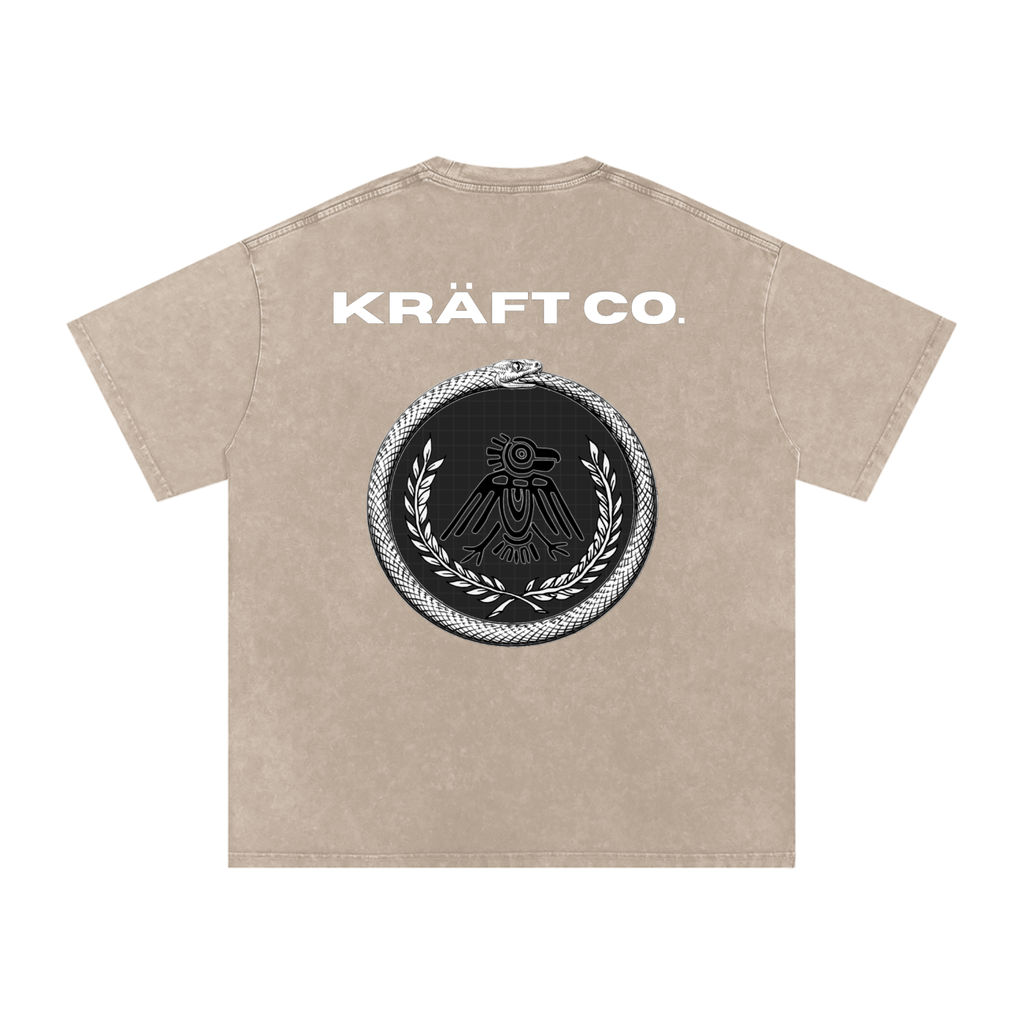 Snow Washed Oversized Cotton T-Shirt