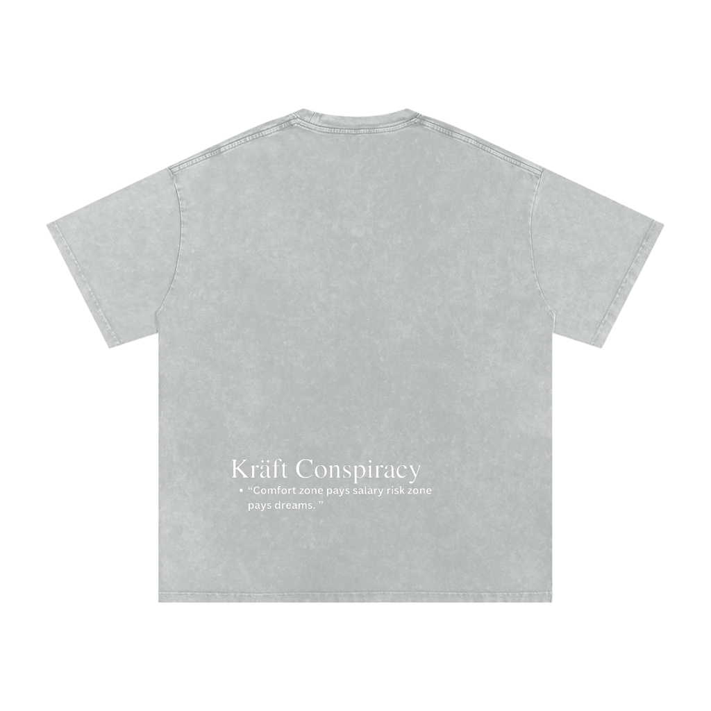 Snow Washed Oversized Cotton T-Shirt