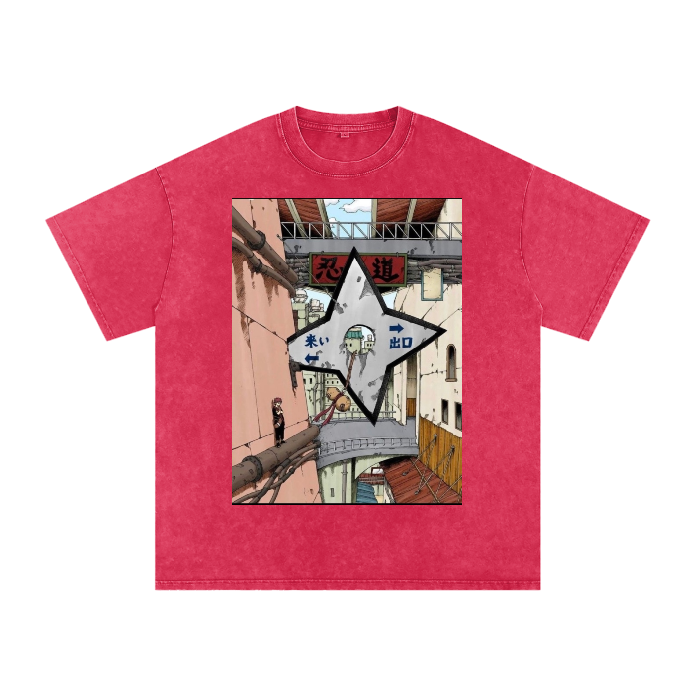 Snow Washed Oversized Cotton T-Shirt