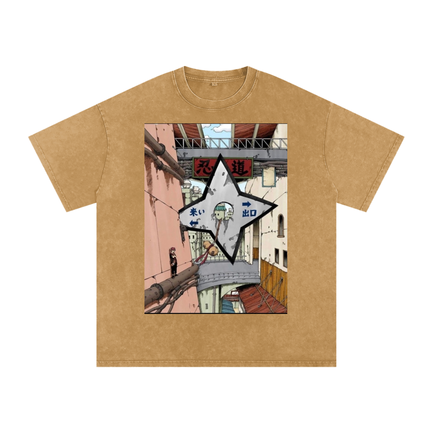 Snow Washed Oversized Cotton T-Shirt