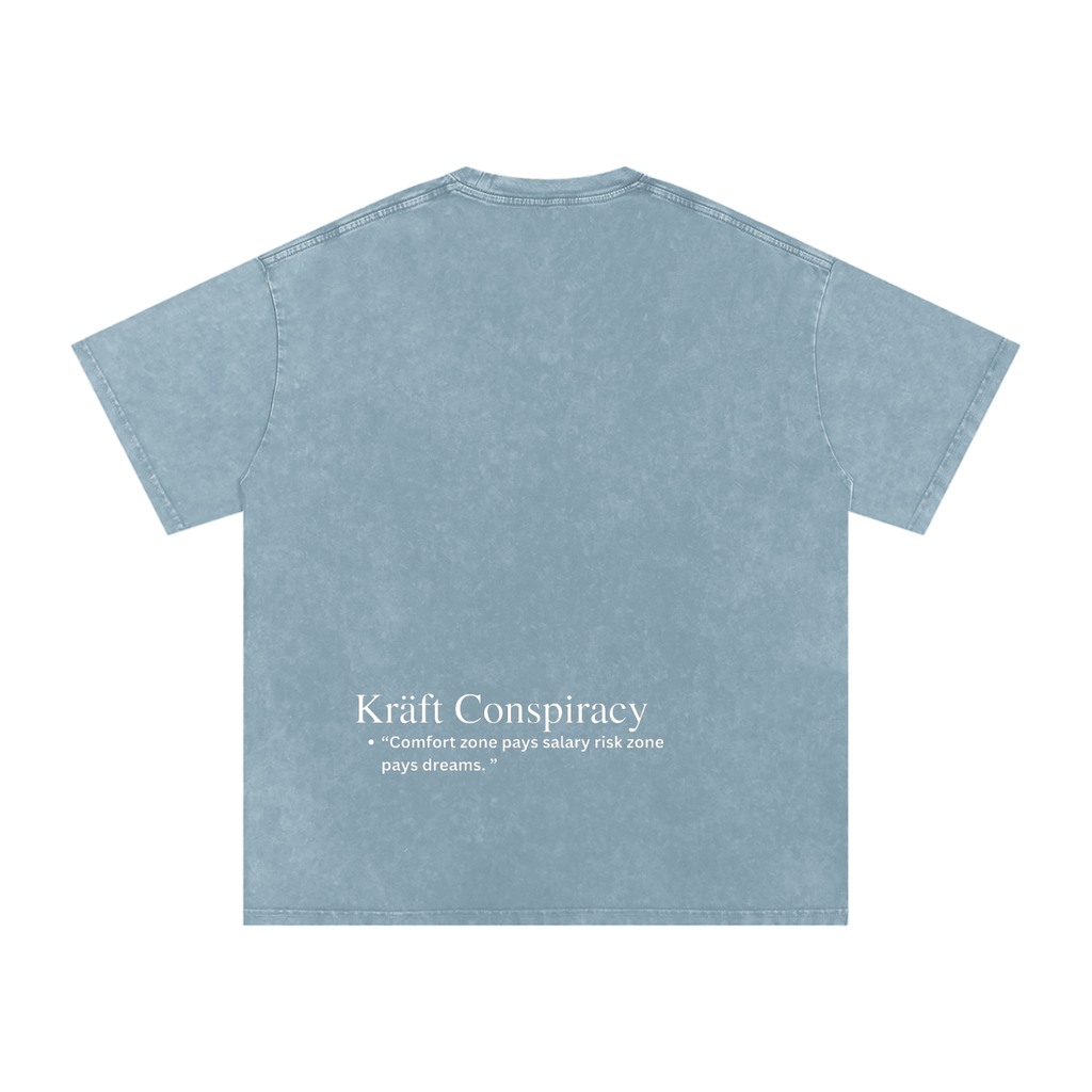 Snow Washed Oversized Cotton T-Shirt