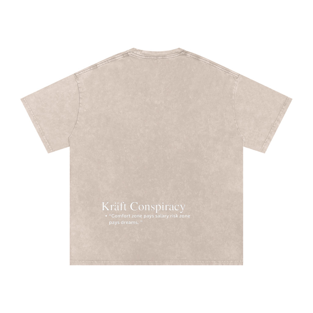 Snow Washed Oversized Cotton T-Shirt