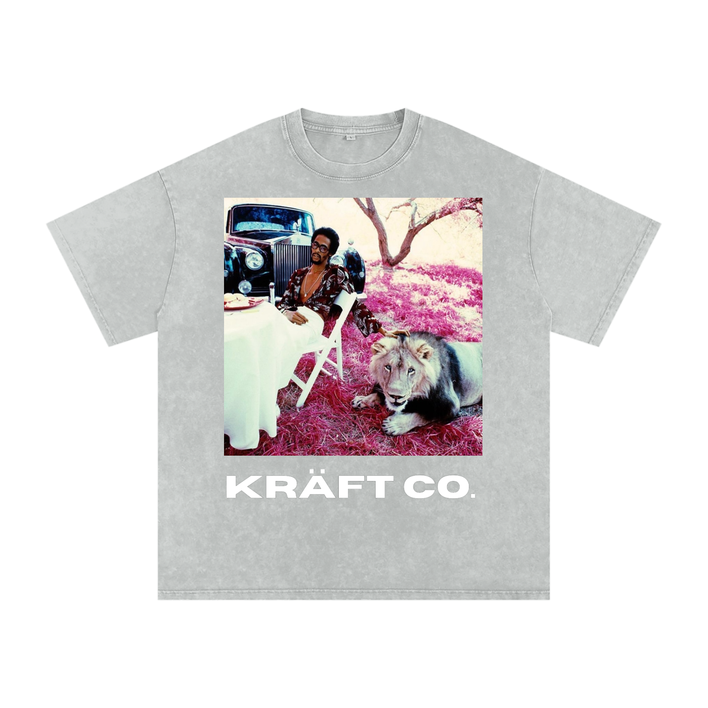 Snow Washed Oversized Cotton T-Shirt