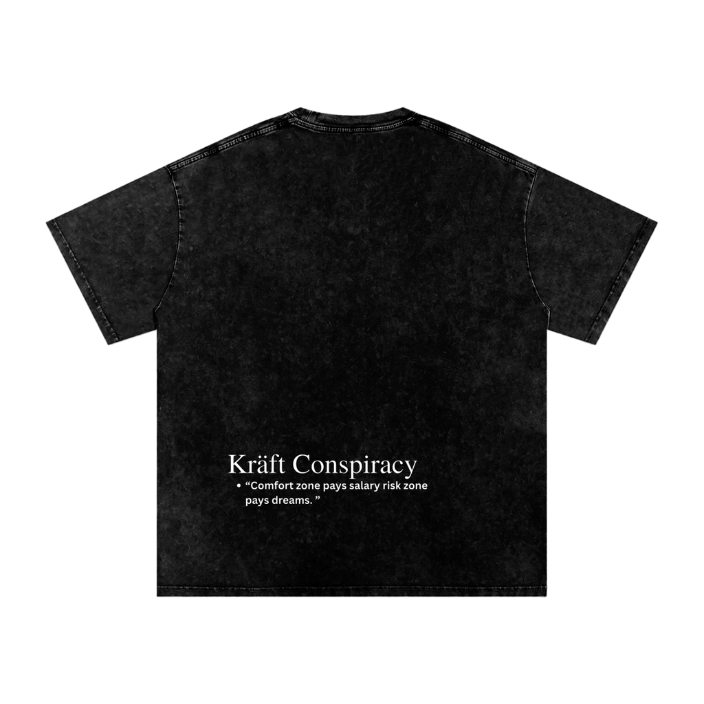 Snow Washed Oversized Cotton T-Shirt