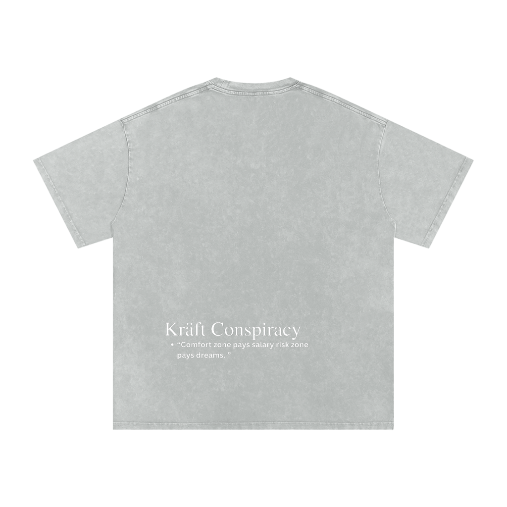 Snow Washed Oversized Cotton T-Shirt