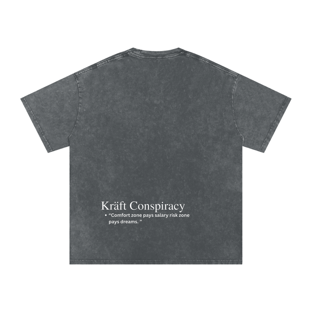 Snow Washed Oversized Cotton T-Shirt