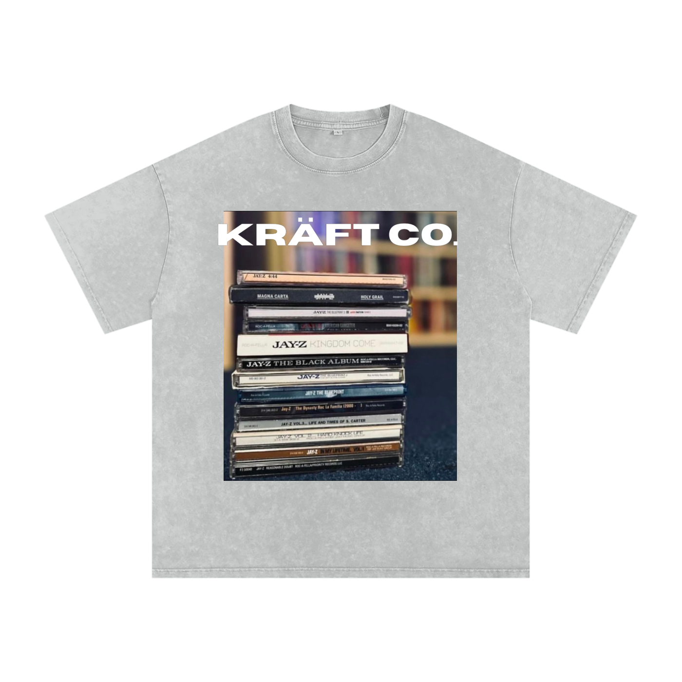 Snow Washed Oversized Cotton T-Shirt
