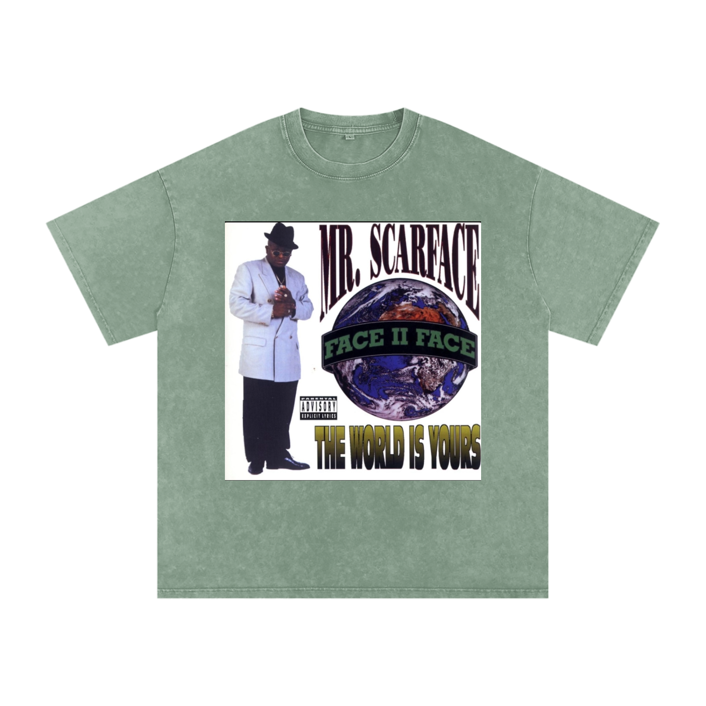 Snow Washed Oversized Cotton T-Shirt