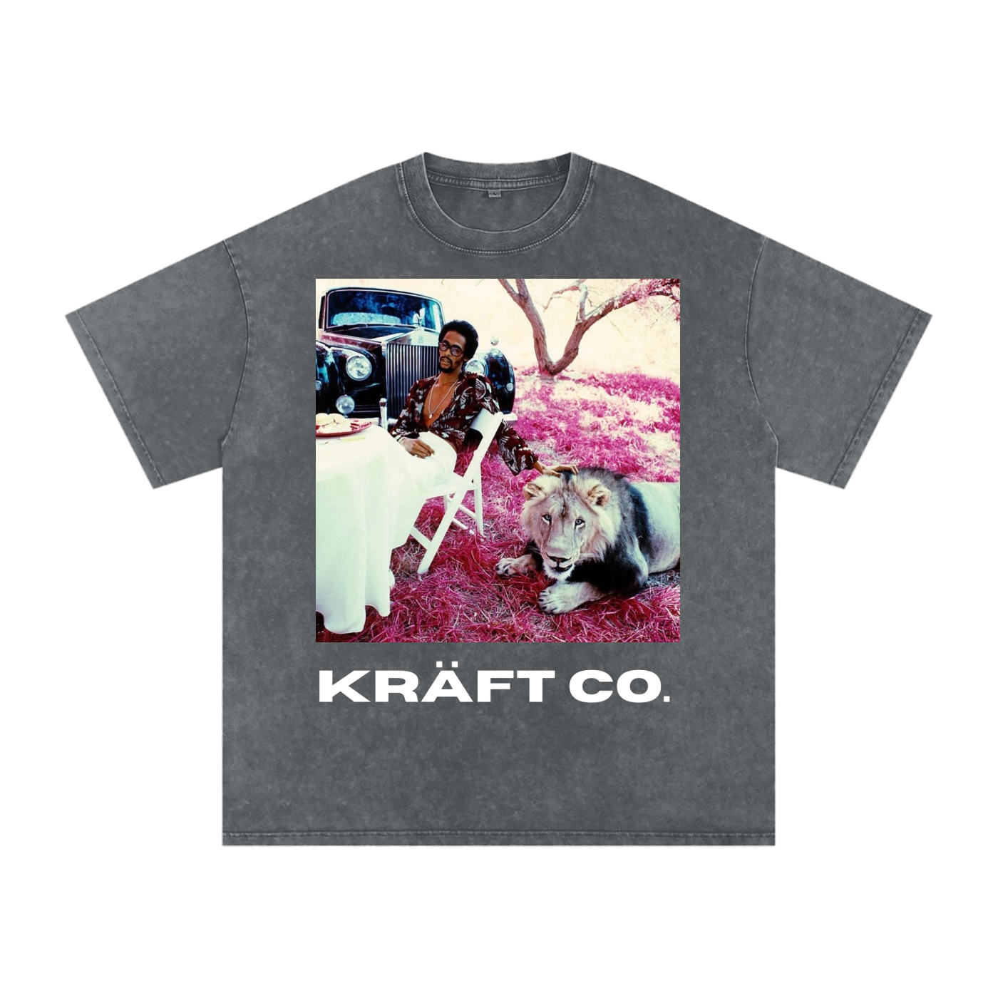 Snow Washed Oversized Cotton T-Shirt