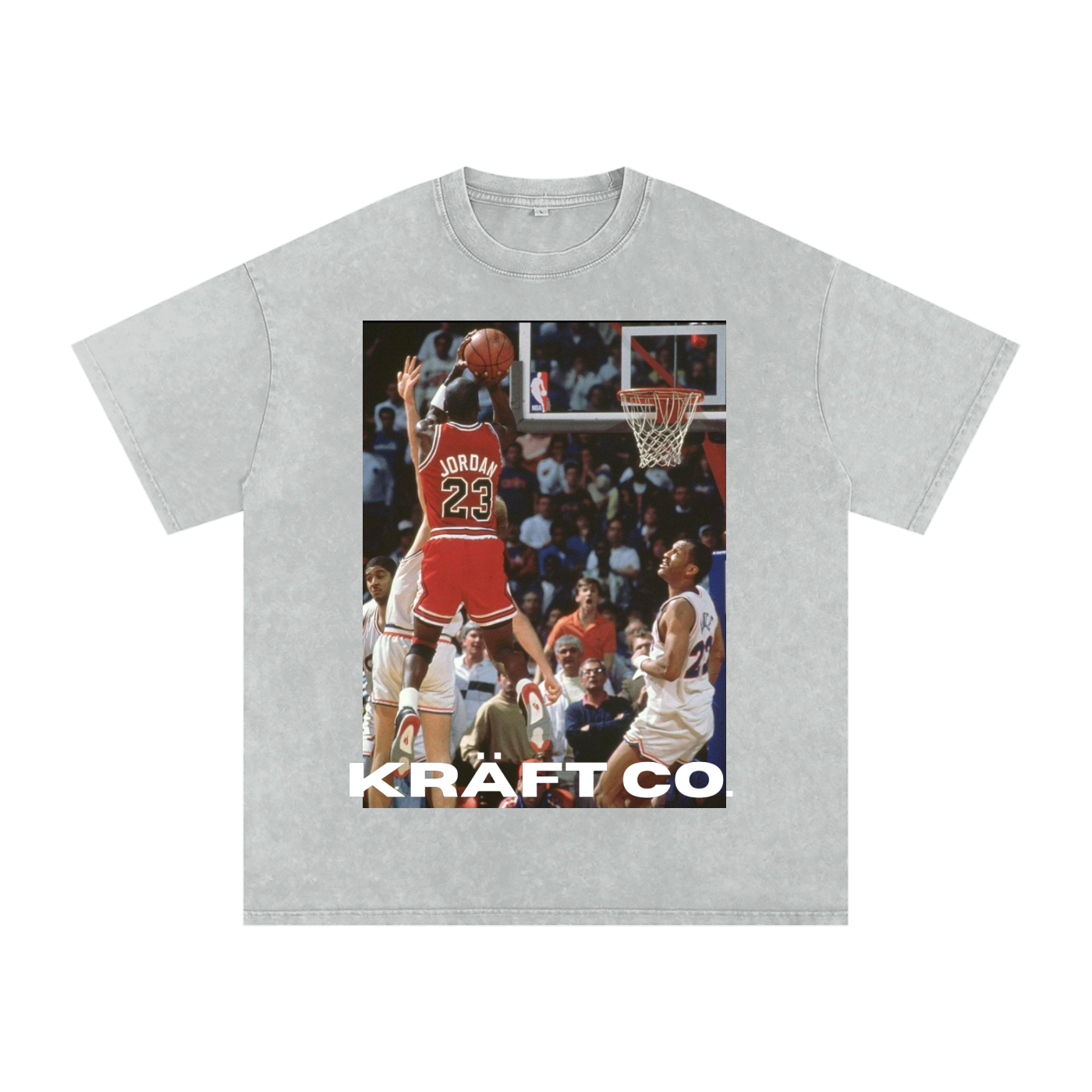 Snow Washed Oversized Cotton T-Shirt