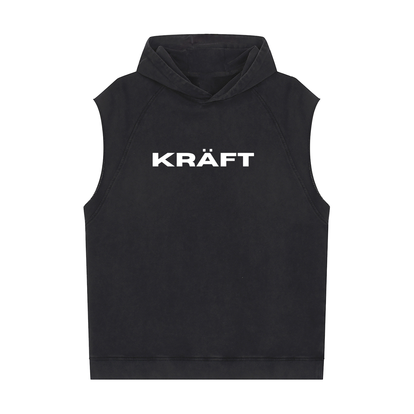 Snow Washed Sleeveless Hoodie