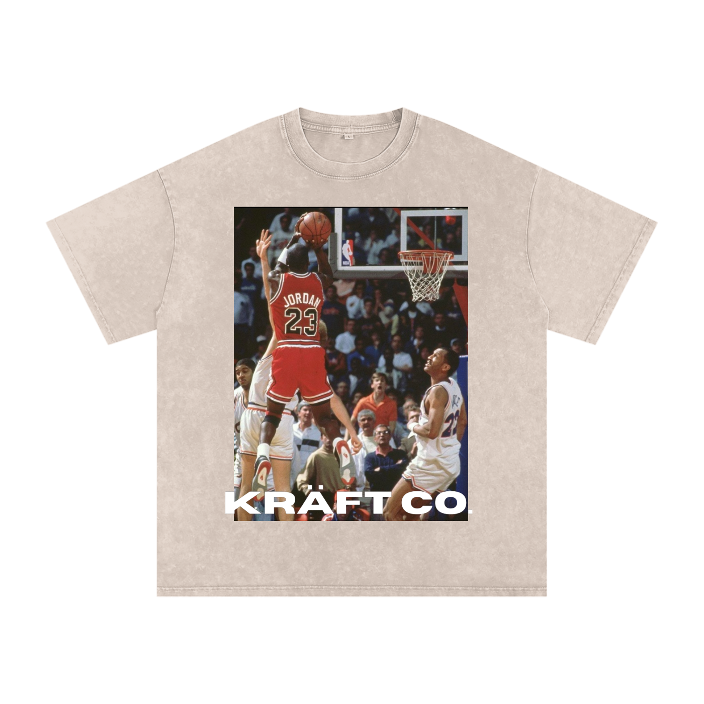 Snow Washed Oversized Cotton T-Shirt