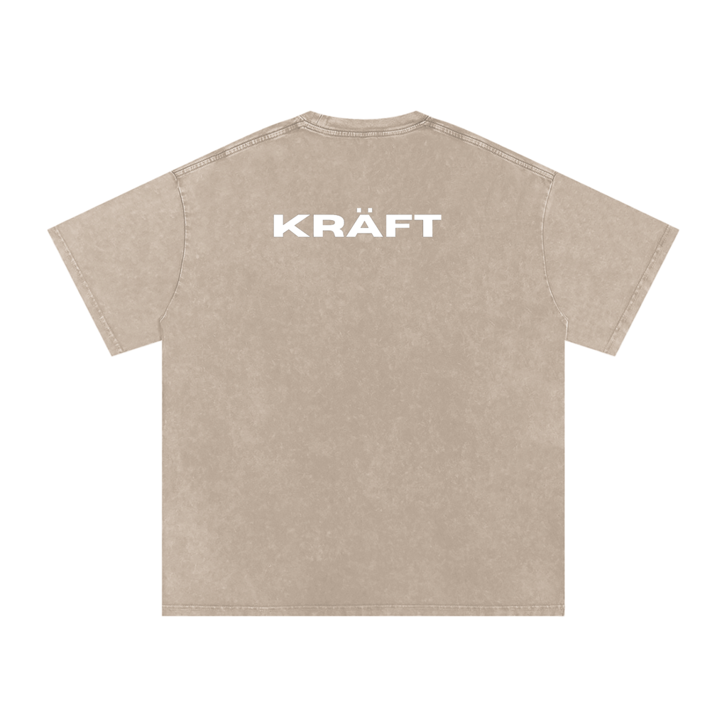 Snow Washed Oversized Cotton T-Shirt